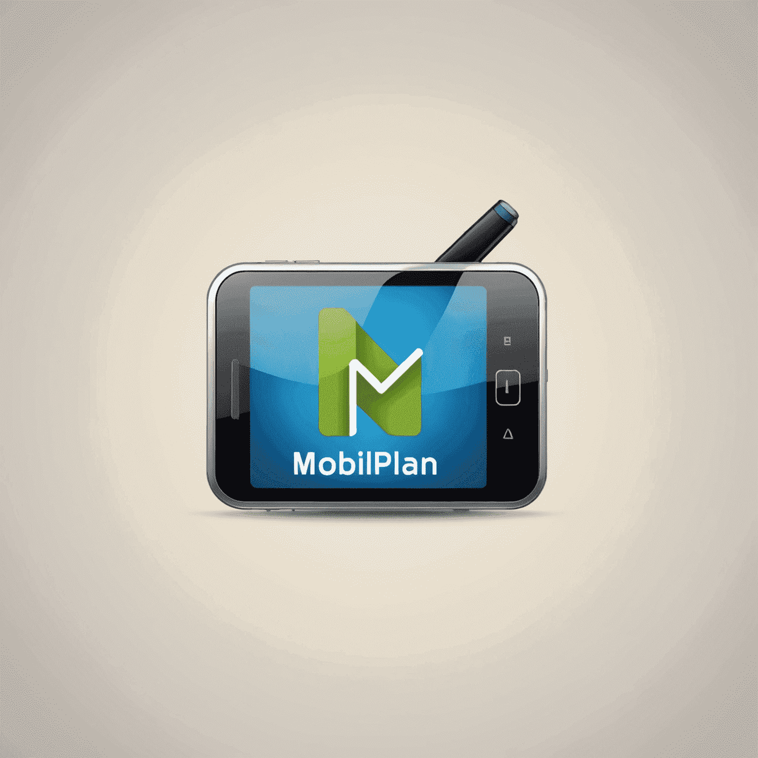 mobiliplan logo - stylized text with a mobile phone icon